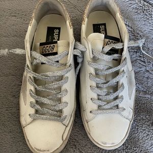 Golden Goose Superstar Leather Glitter Low Top size 9